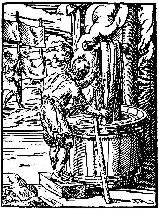 "The Dyer" from the Book Of Trades - 1568